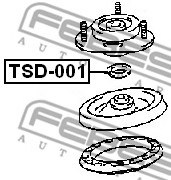FEBEST TSD-001 Mounting, shock absorbers
